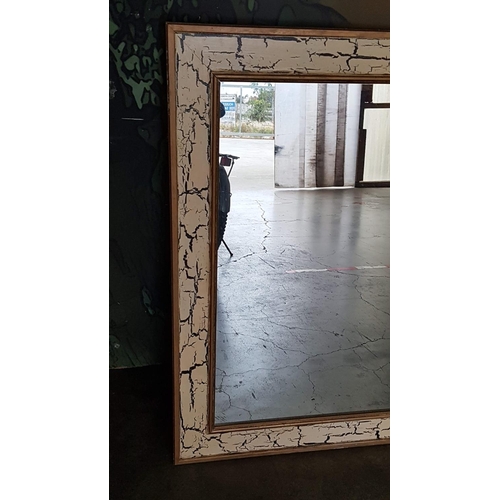680 - Large Rectangular Mirror in Decorative frame (70 x 90cm)