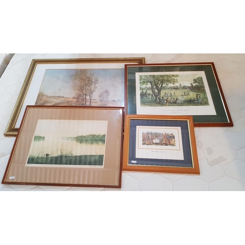 682 - Collection of 4 x Prints in Frame; Landscapes and Seascapes (Approx. 35 x 30, 55 x 43, 77 x 59 and 5... 