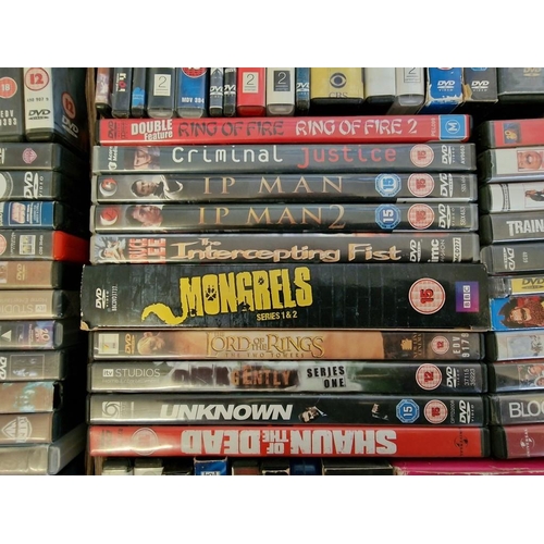 101 - Huge Qty of Assorted DVDs, (4 x Boxes); Including Box Sets, Movies, Comedies, Classics, TV Series, e... 