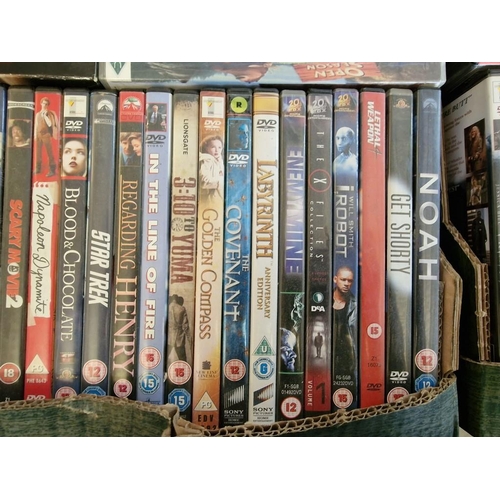 101 - Huge Qty of Assorted DVDs, (4 x Boxes); Including Box Sets, Movies, Comedies, Classics, TV Series, e... 