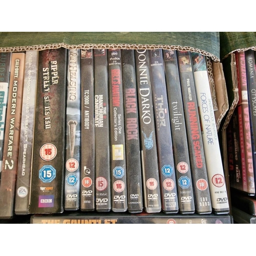 101 - Huge Qty of Assorted DVDs, (4 x Boxes); Including Box Sets, Movies, Comedies, Classics, TV Series, e... 