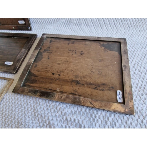 109 - 5 x Antique Sterling Silver Picture Frames, Some a/f, (Largest Approx. 27 x 21cm), Together with Tor... 