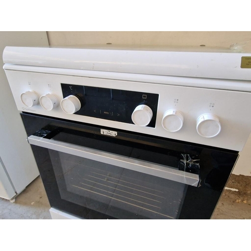 463 - Amica Freestanding Electric Oven with 4-Ring Gas Hob, Model: 6122GE3, Looks Unused!