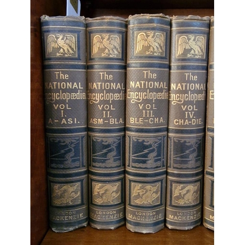 201 - 14 x Volumes of 'The National Encyclopedia', Together with 3 x Volumes of 'Harmsworth Natural Histor... 