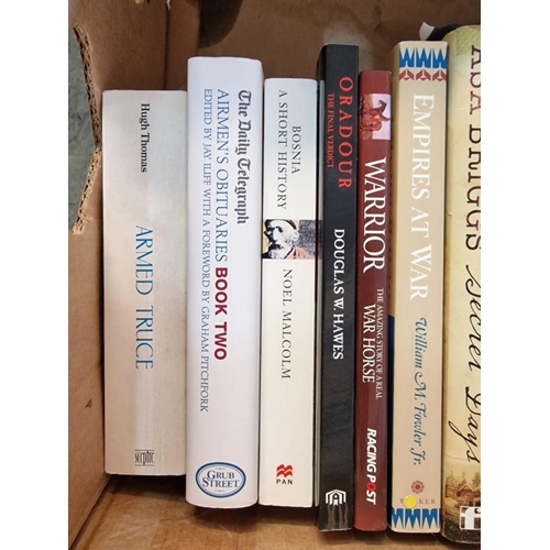 202 - Box of Assorted Books, Mostly War Related and Hardbacks