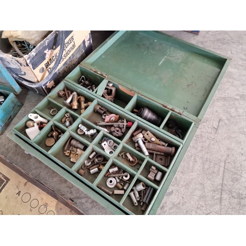 474 - Large Qty of Assorted Tools; Blue Metal Cantilever Tools Box with Contents, Socket Sets, Angle Grind... 