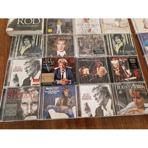 489 - Rod Stewart Autobiography, Together with Collection of Approx. 18 x Rod Stewart CDs and Other Assort... 