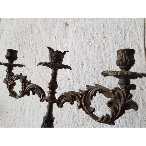 327 - Vintage 3 - Arms Metal Candle Holder