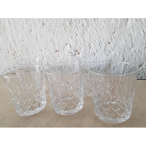 334 - 2 x Crystal Sets (6 x Champagne and 6 x Water Glasses)