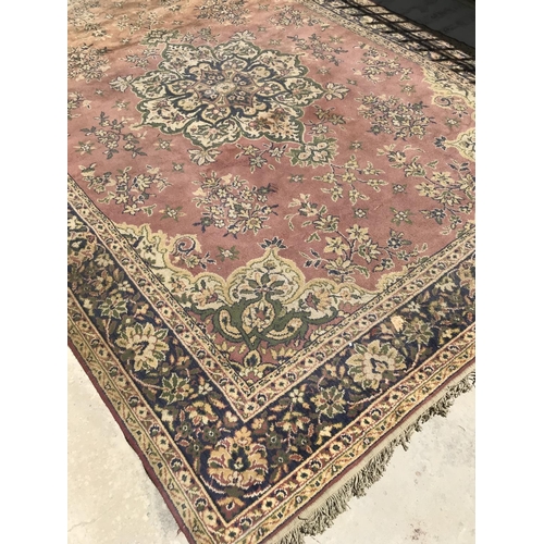 362 - Hand Made Flower Pattern Carpet (346 x 246cm)