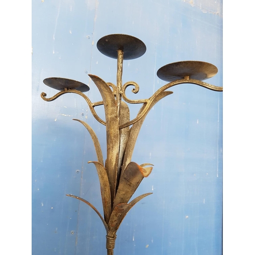 366 - Tall Metal Candle Stick (H:78cm)