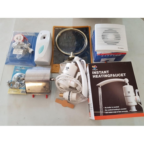 400 - DIY Home Accessories inc; Bathroom Accessories, Instant Heating Faucet, Axial Fan) (All Un-Tested)