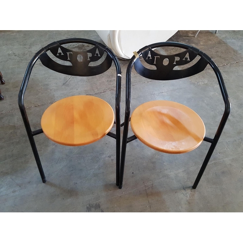 416 - Pair of Wood / Metal / Garden / Patio Chairs