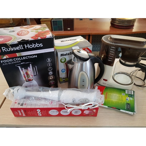 418 - Electric Kitchen Tools; Coffee Maker, Hand Blander, Jug Blender and Electric Kettle