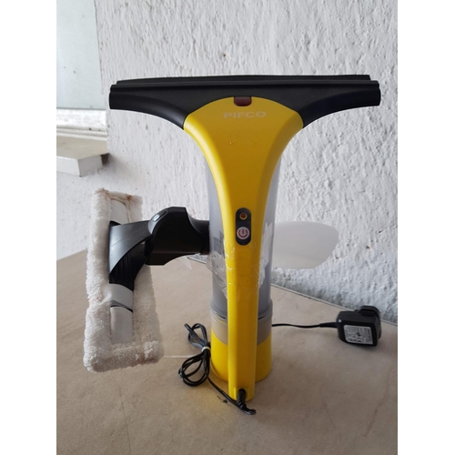 428 - Pifco P29013 Steak Free Cordless Window Vacuum (Yellow with Power Supply) and 1 x Other (Un-Tested)