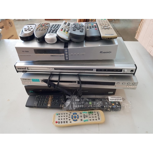 444 - Collection of DVD Players and Digital Satellite Receiver and Various of R/C