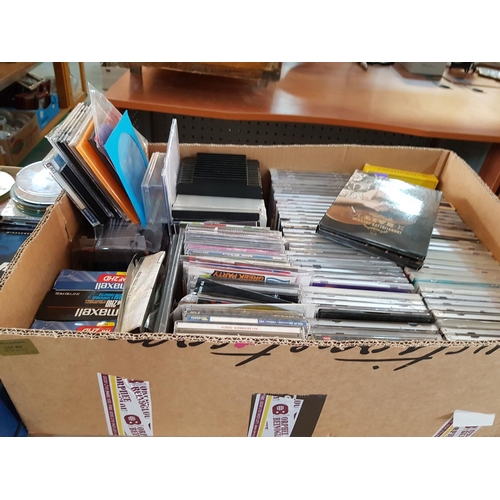 451 - Collection of CD's with Music from All Over the World and Various Accessories (2 x Boxes)