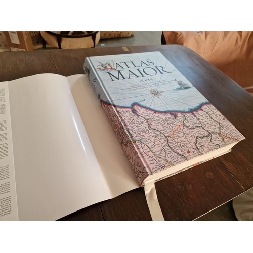 214 - Large Coffee Table Hardback Book, 'Atlas Maior of 1665' by Joan Blaeu, in English, German and French