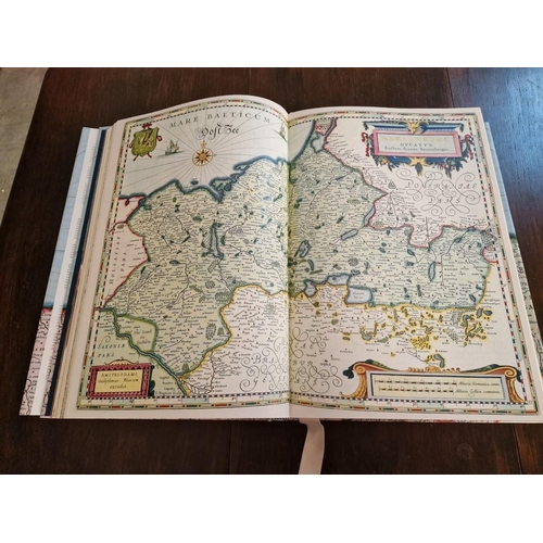 214 - Large Coffee Table Hardback Book, 'Atlas Maior of 1665' by Joan Blaeu, in English, German and French