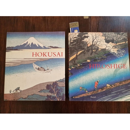 218 - 6 x Books on Japanese Art and Culture, Hiroshige, Hokusai, Ukiyo-e etc. (One in German), (Largest Bo... 