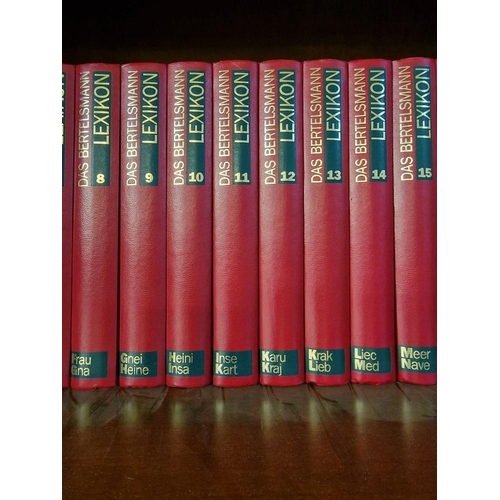 220 - 24 x Volumes of The Bertelsmann German Lexicon (In German)