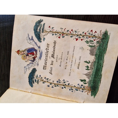 221 - Small Antique Prayer Book 'Marian Songs Written for the Celebration of the May Devotional' 1844 (in ... 