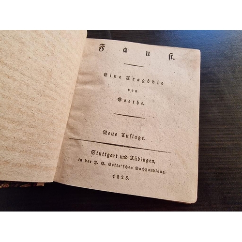 223 - Small Antique Book 'Faust. The Tragedy's First Part' by Johann Wolfgang von Goethe, 1825 (in German)