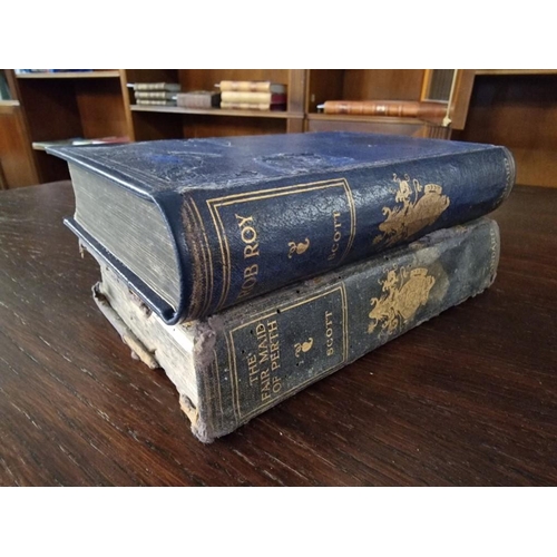 230B - Two Antique Books of Walter Scott: 'Rob Roy' & 'The Fair Maid of Perth', both 1904