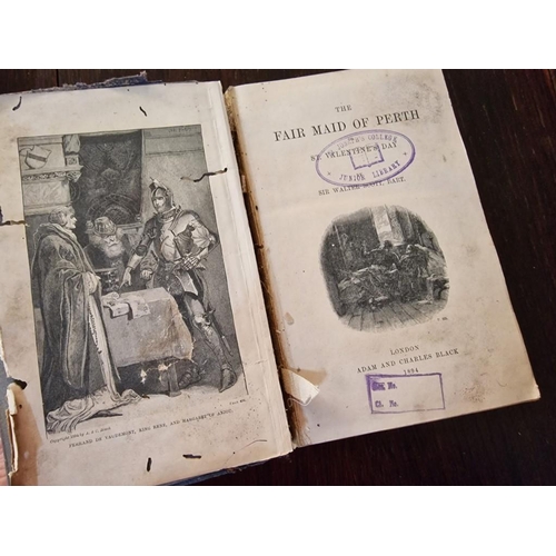 230B - Two Antique Books of Walter Scott: 'Rob Roy' & 'The Fair Maid of Perth', both 1904