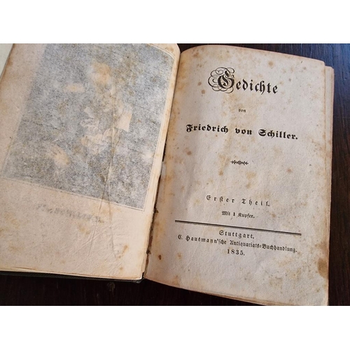 232 - Small Antique Book 'Schiller's Poems', 1835, (in German)