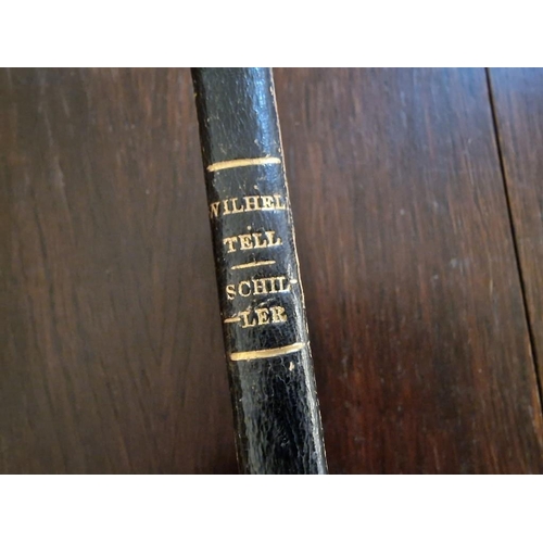 234 - Small Antique Book The Play of 'William Tell' by Fredrich Schiller, 1854 (in German)