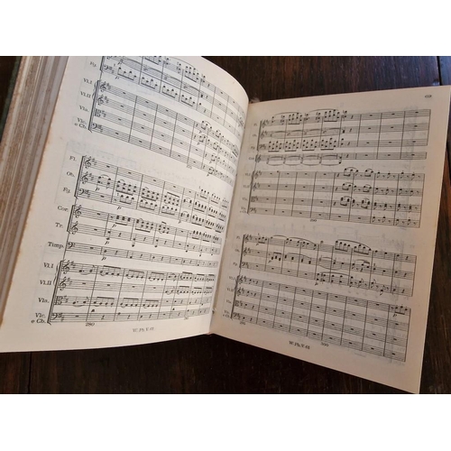 236 - Antique Leather Bound Music Book 'Symphonies of Mozart' (in German)