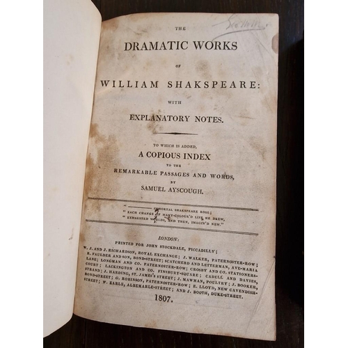 242 - Two Volumes of Leather Bound Antique Books 'The Dramatic Works of William Shakespeare' by Samuel Ays... 