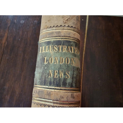 245B - Large Leather Bound Book: 'The Illustrated London News, Vol. LXXIII, July to December 1878', (Approx... 