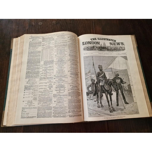 245B - Large Leather Bound Book: 'The Illustrated London News, Vol. LXXIII, July to December 1878', (Approx... 