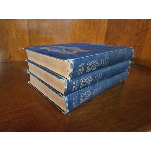 250 - Three US Publication 1898 Volumes of War and Peace by Leon Tolstoy