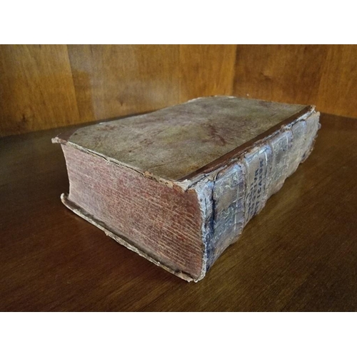 251B - Antique Leather Bound Book: 'Attic Nights, Book XX' by Aulus Gellius, 1741 (in Latin), (18 x 11.5 x ... 