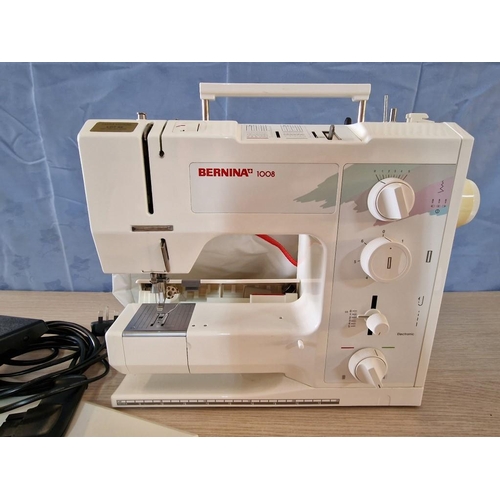 44 - Bernina Electric Sewing Machine, Type 1008, with Foot Pedal and Cover