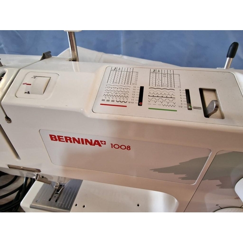 44 - Bernina Electric Sewing Machine, Type 1008, with Foot Pedal and Cover