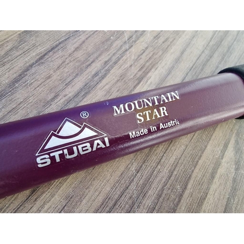 521 - Stubai 'Mountain Star' Ice Axe (Made in Austria), Together with Pair of Grivel Crampons (Adjustable ... 