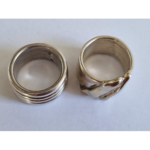 79 - 2 x Silver (.925) Rings, (Approx. Size: P, Weight: 10.6g), (2)