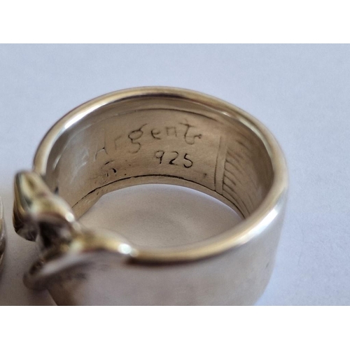 79 - 2 x Silver (.925) Rings, (Approx. Size: P, Weight: 10.6g), (2)