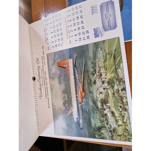 93 - Collection of Wall Calendars; 3 x 'Wings' by Michael Turner (2000, 2001 & 2002) with RAF & Aircraft ... 