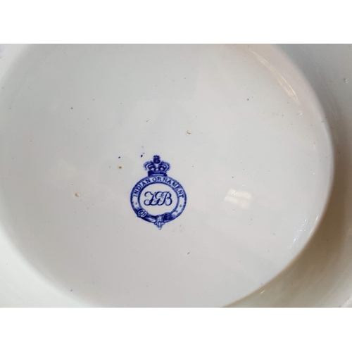 264 - Blue and White Huge Salad / Fruit Bowl (Ø38 x H:14cm)