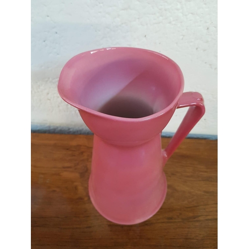 269 - Royal Doulton Antique Pink Porcelain Large Pitcher (H:35cm) Circa 1901-1922