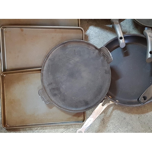 270 - Various of Pans and Woks inc; Cast Iron Round Pan (11pcs)