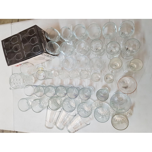 279 - Various of Wine, Ouzo, Beer Glasses (Approx 50pcs)