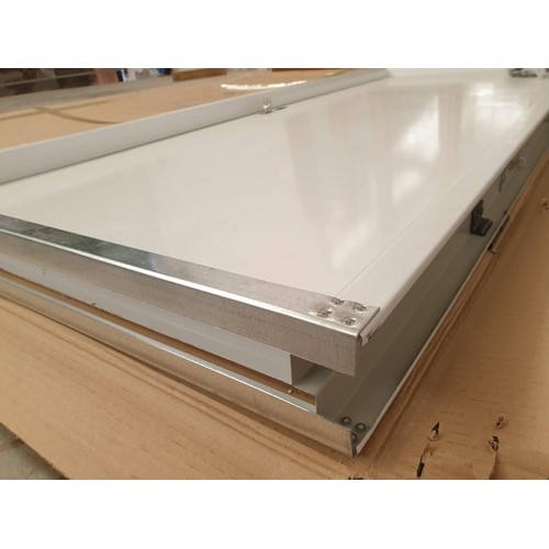 722 - White Colour Metallic Door with Handles, Un-Used in Box (Approx 90 x 210cm)