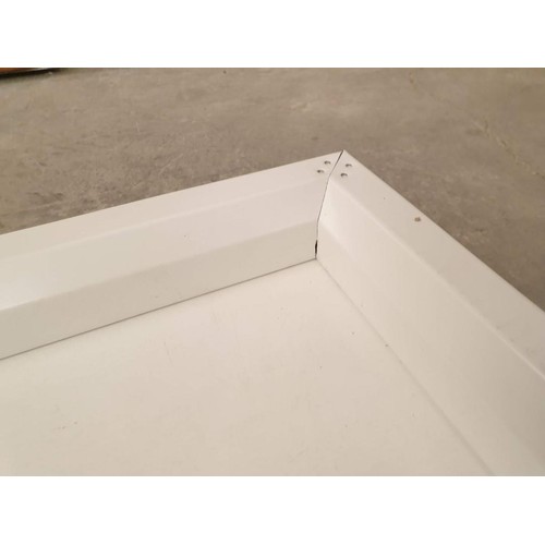 722 - White Colour Metallic Door with Handles, Un-Used in Box (Approx 90 x 210cm)