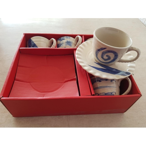 354 - Ceramic Tea / Coffee Set (5+5) KWKAWASHI Made in Japan in Display Box